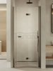 NEW TRENDY Drzwi wnękowe New Soleo Gunmetal Brushed 100x195, pojedyncze, składane D-0544A/D-0545A